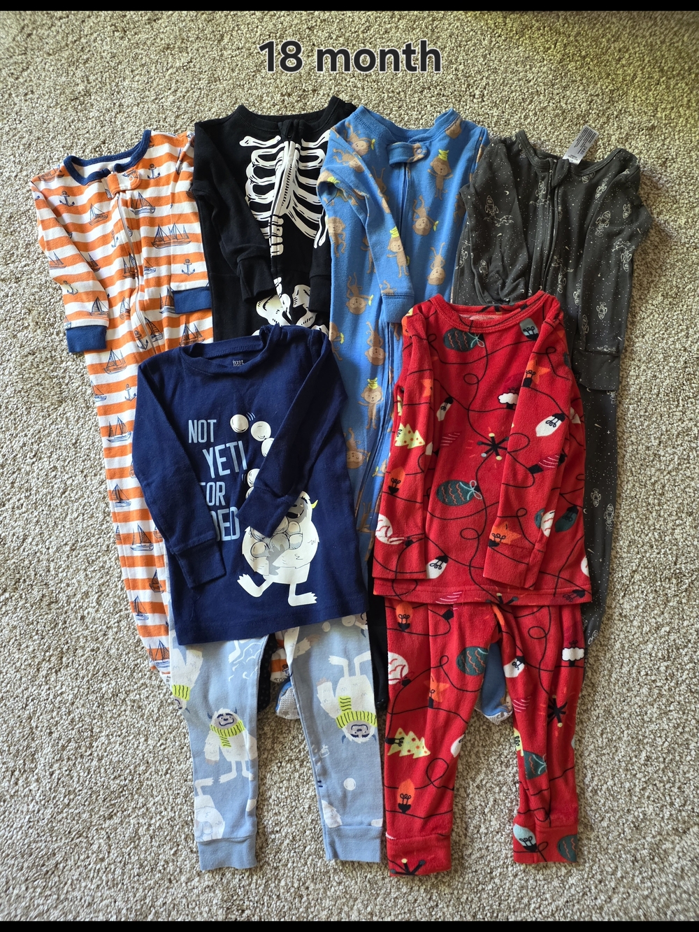 Toddler Boy 18 Month Sleeper Bundle